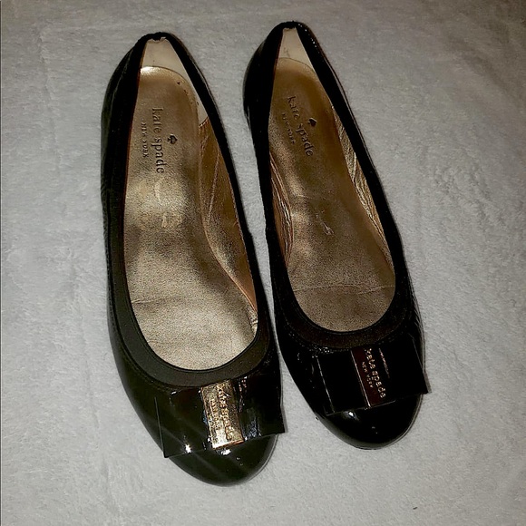 COPY - Kate Spade black Oxford Ballet Flats - Picture 1 of 5